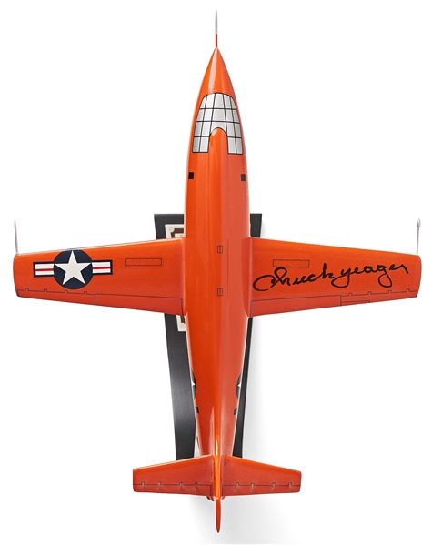 Chuck Yeager Signed Bell X-1 Model Airplane New in Box -- The Plane Yeager Piloted When He Broke the Sound Barrier in 1947