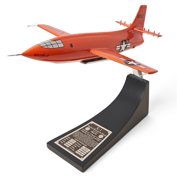 Chuck Yeager Signed Bell X-1 Model Airplane New in Box -- The Plane Yeager Piloted When He Broke the Sound Barrier in 1947