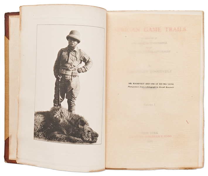 Theodore Roosevelt Signed Limited First Edition of ''African Game Trails''