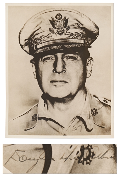 Douglas MacArthur Signed Photo -- Without Inscription