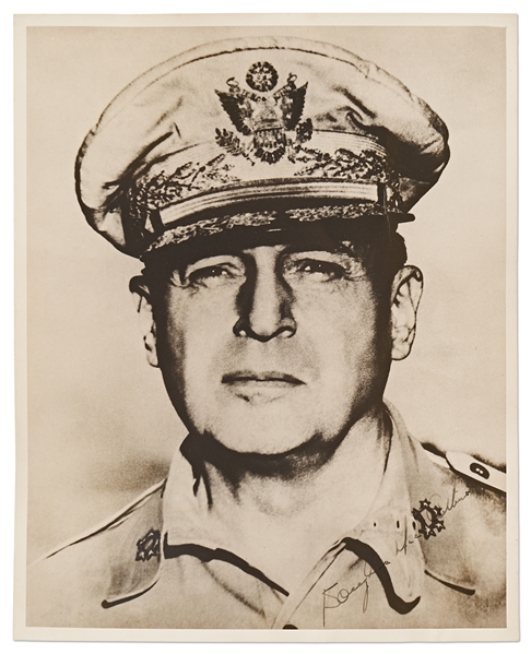 Douglas MacArthur Signed Photo -- Without Inscription