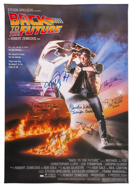 ''Back to the Future'' Cast-Signed Poster -- Includes Signatures of Michael J. Fox and Christopher Lloyd