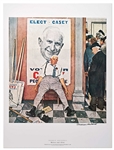 Norman Rockwell Signed Lithograph of His Famous Painting ''Before and After'' -- Measures 19'' x 25''