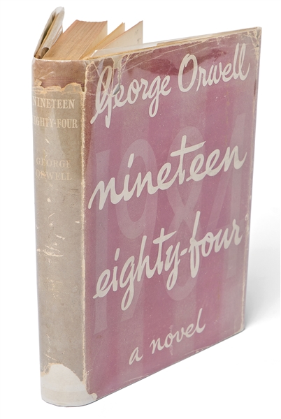 George Orwell First Edition, First Printing of His Classic Novel ''Nineteen Eighty-Four'' -- With Original Dust Jacket Showing 10s. Price