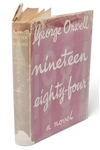 George Orwell First Edition, First Printing of His Classic Novel Nineteen Eighty-Four -- With Original Dust Jacket Showing 10s. Price