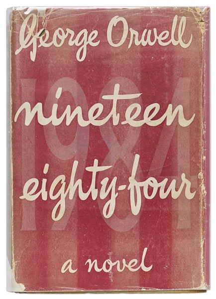 George Orwell First Edition, First Printing of His Classic Novel ''Nineteen Eighty-Four'' -- With Original Dust Jacket Showing 10s. Price