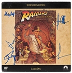 Raiders of the Lost Ark Cast, Director & Creator Signed Laser Disc Cover -- Signed by Harrison Ford, Steven Spielberg, George Lucas, Karen Allen and Philip Kaufman -- With Beckett COA