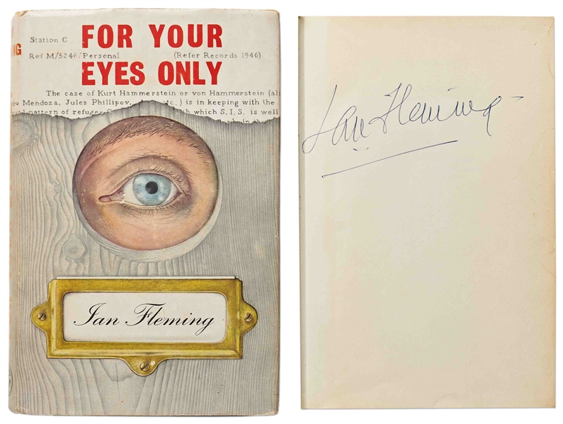 Ian Fleming Signed Copy of ''For Your Eyes Only'' -- Signed Without Inscription