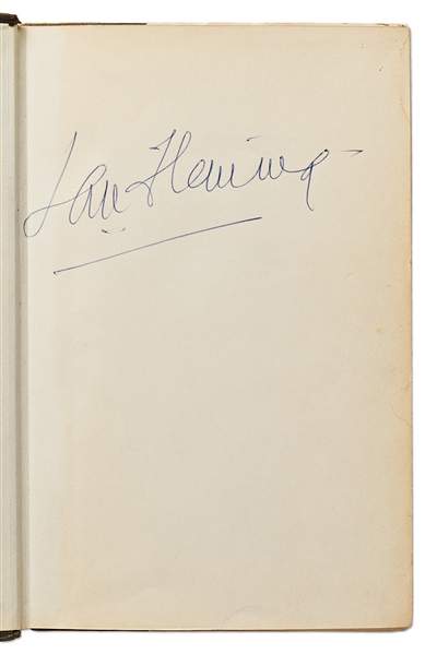 Ian Fleming Signed Copy of ''For Your Eyes Only'' -- Signed Without Inscription