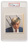 Donald Trump Signed Mug Shot -- Encapsulated by PSA/DNA with Autograph Graded 9