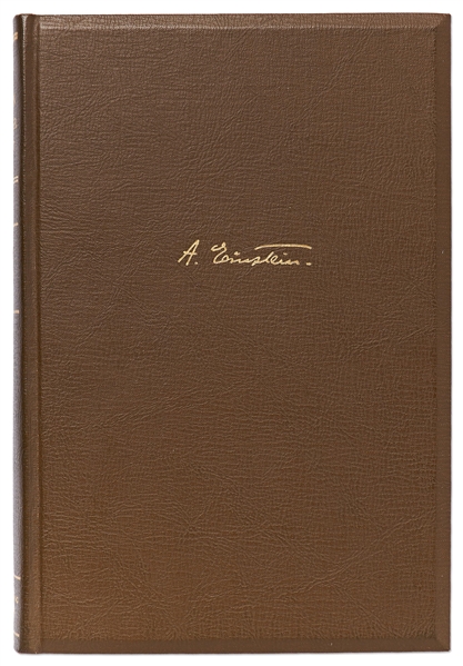 Albert Einstein Signed Limited Edition of ''Albert Einstein: Philosopher-Scientist'' Called the ''closest Einstein ever came to writing an autobiography'' -- Near Fine Condition