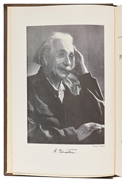 Albert Einstein Signed Limited Edition of ''Albert Einstein: Philosopher-Scientist'' Called the ''closest Einstein ever came to writing an autobiography'' -- Near Fine Condition