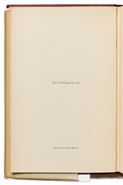 A.A. Milne Signed First Edition, First Printing of ''Now We Are Six'', Published in 1927 as Part of the Winnie-the-Pooh Series -- Signed Without Inscription