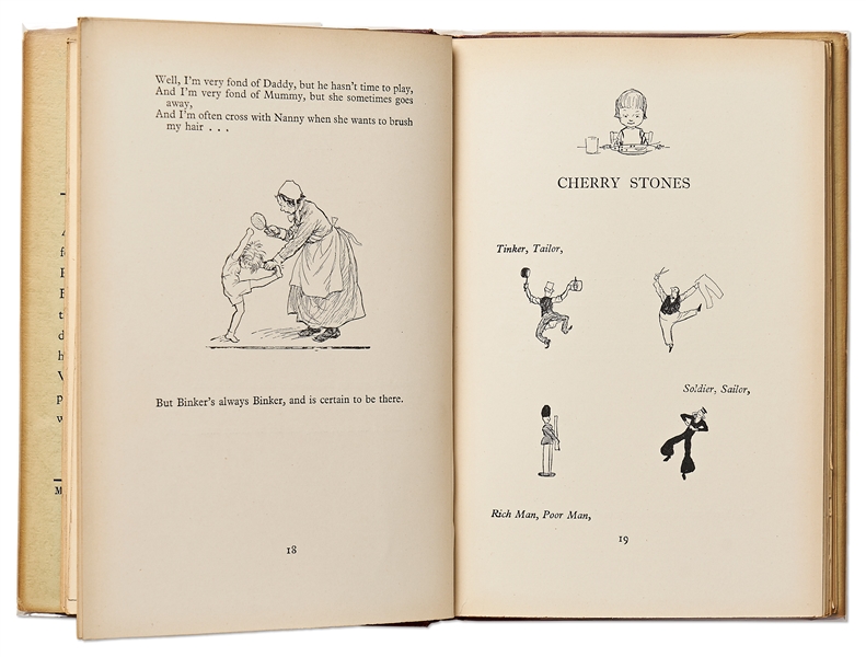 A.A. Milne Signed First Edition, First Printing of ''Now We Are Six'', Published in 1927 as Part of the Winnie-the-Pooh Series -- Signed Without Inscription