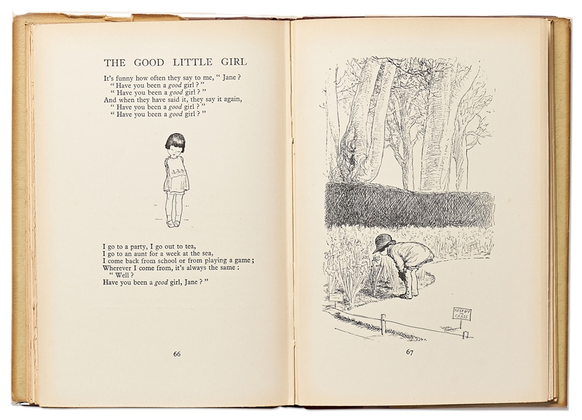 A.A. Milne Signed First Edition, First Printing of ''Now We Are Six'', Published in 1927 as Part of the Winnie-the-Pooh Series -- Signed Without Inscription