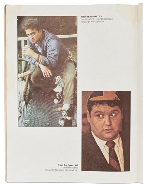 John Belushi Signed ''Animal House'' Book