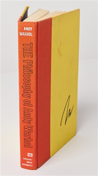 Andy Warhol Signed First Edition of ''The Philosophy of Andy Warhol''