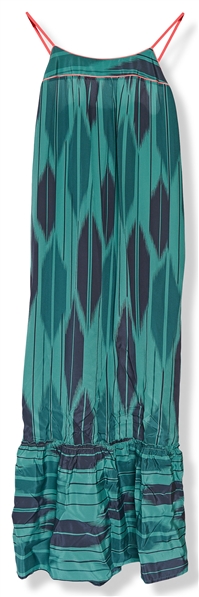 Beautiful Silk Green Maxi Dress Owned by Superstar Sheryl Crow