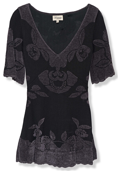 Sheryl Crow Personally Owned Velvet Silk Mini-Dress