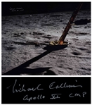 Michael Collins Signed 20 x 16 Photo of Eagle on the Lunar Surface