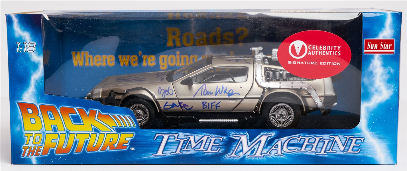 ''Back to the Future'' Cast-Signed DeLorean