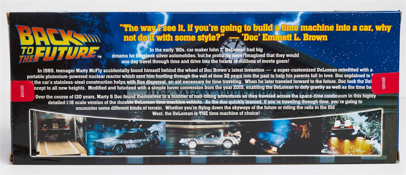 ''Back to the Future'' Cast-Signed DeLorean