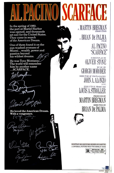 ''Scarface'' Cast-Signed Poster Including Al Pacino's Signature