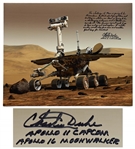 Apollo 16 Moonwalker Charlie Duke Signed 20 x 16 Photo of the Mars Rover -- The human spirit wants to go to Mars...It will be another small step for man and another giant leap for mankind!