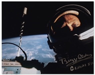 Buzz Aldrin Signed 10 x 8 Selfie Photo