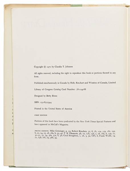 Lady Bird Johnson Signed First Edition of ''A White House Diary'' -- With PSA/DNA COA