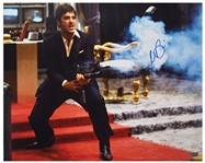 Al Pacino Signed 20 x 16 Scarface Photo -- From the Climactic Sequence