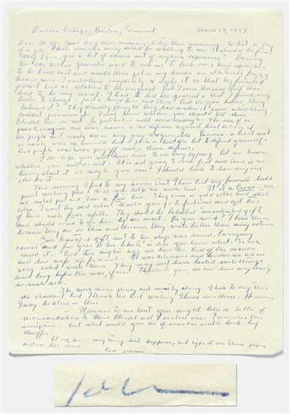 John Steinbeck Autograph Letter Signed -- I hate to say this as claimant but I think the best writing I have ever done...