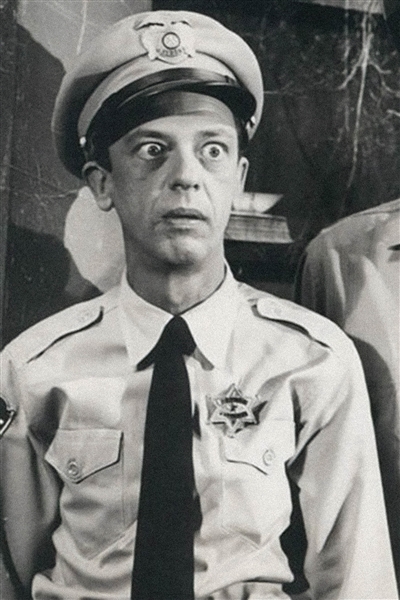 ''The Andy Griffith Show'' Screen-Used Costume Worn by Don Knotts as Deputy Sheriff Barney Fife -- Includes Shirt, Tie, Cap & Two ''Mayberry'' Badges
