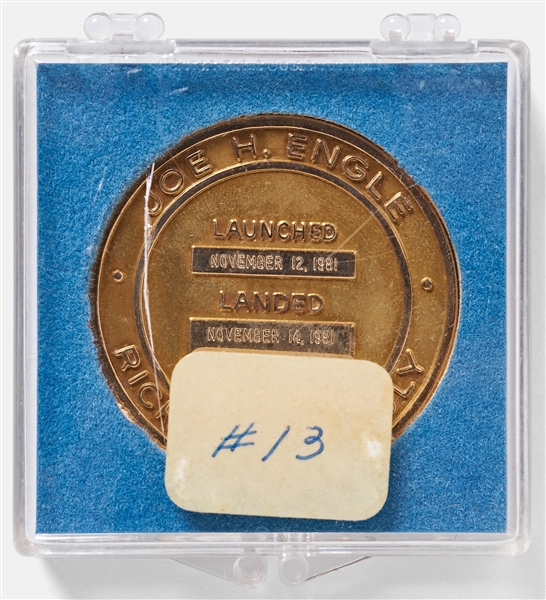 Sally Ride's Personally Owned STS-2 Space Shuttle Columbia Gold Robbins Medal