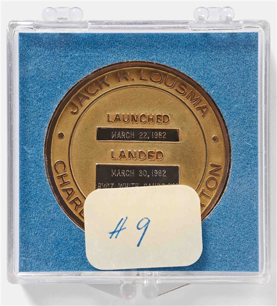Sally Ride's Personally Owned STS-3 Space Shuttle Columbia Gold Robbins Medal