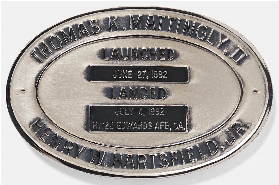 Sally Ride's Personally Owned STS-4 Space Shuttle Columbia Robbins Medal