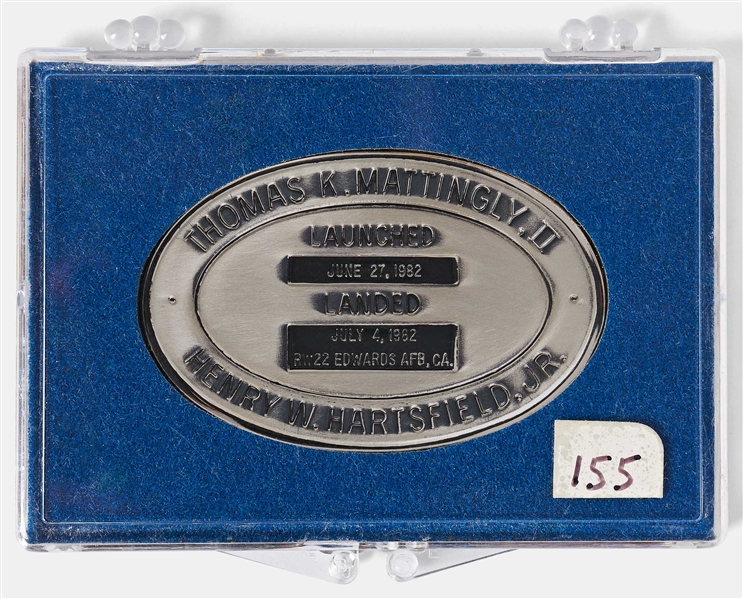 Sally Ride's Personally Owned STS-4 Space Shuttle Columbia Robbins Medal