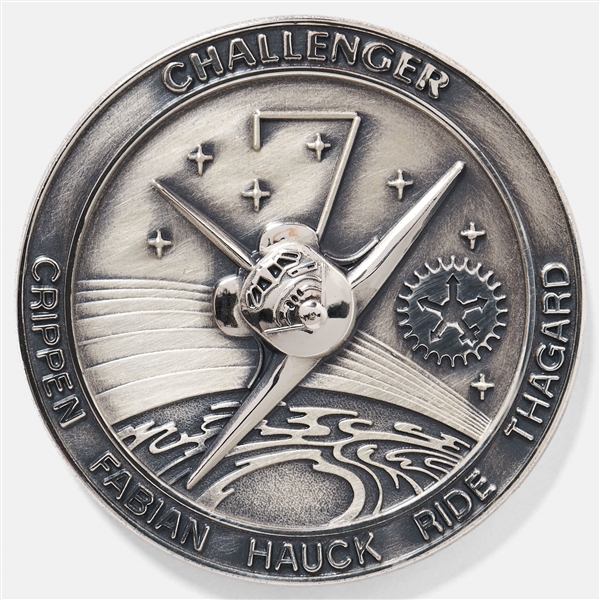Sally Ride's Personally Owned STS-7 Space Shuttle Challenger Flown Robbins Medal -- Ride Made History as the First Female Astronaut on This Mission