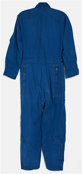 Sally Ride's Personally Owned Pair of NASA Training Coveralls -- With Arm Patch for STS-2, the Mission Where Ride Served as the CAPCOM