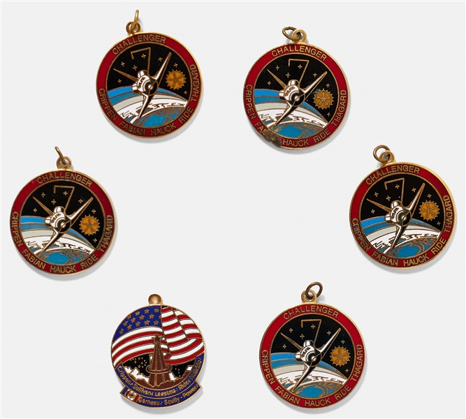 Large Collection of Sally Ride's Personally Owned NASA Patches, Pendants, Stickers & More -- Includes Ride's Possibly Space-Flown NASA Name Tag