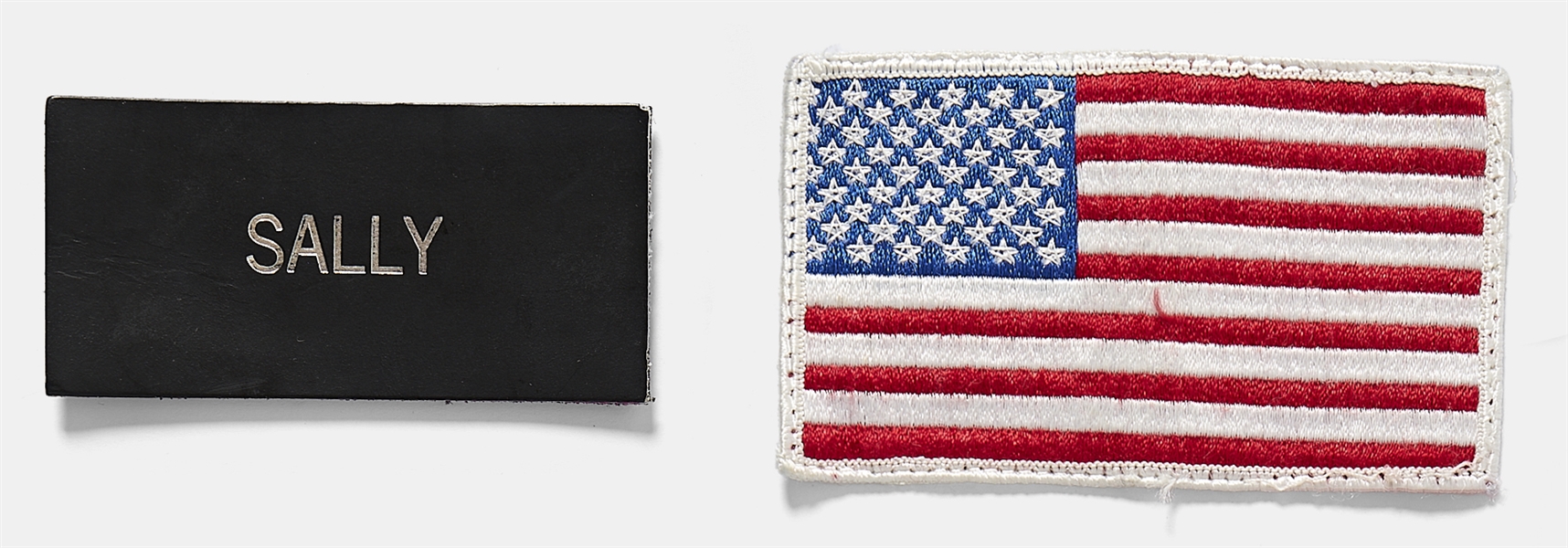 Large Collection of Sally Ride's Personally Owned NASA Patches, Pendants, Stickers & More -- Includes Ride's Possibly Space-Flown NASA Name Tag