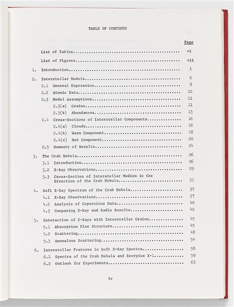 Sally Ride's Personally Owned Dissertation for Her Stanford Ph.D. in Physics -- ''The Interaction of X-Rays With the Interstellar Medium''
