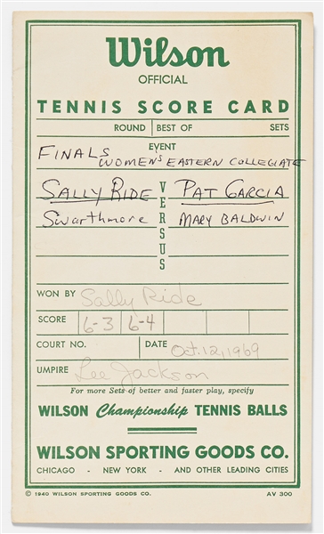 Large Lot of Items Personally Owned by Sally Ride -- Includes Her High School Graduation Program, Tennis Achievements, Stanford Keepsakes, Business Cards & More