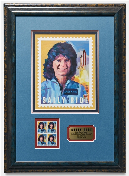 Sally Ride's Personally Owned Stamp Collection -- Plus Artwork of the U.S. Stamp Issued in 2018 Honoring Sally Ride