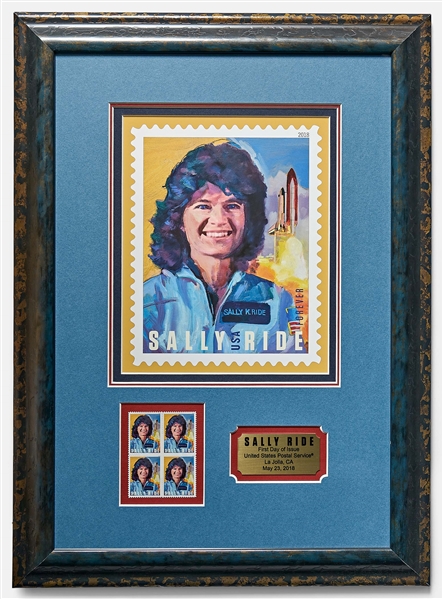 Sally Ride's Personally Owned Stamp Collection -- Plus Artwork of the U.S. Stamp Issued in 2018 Honoring Sally Ride