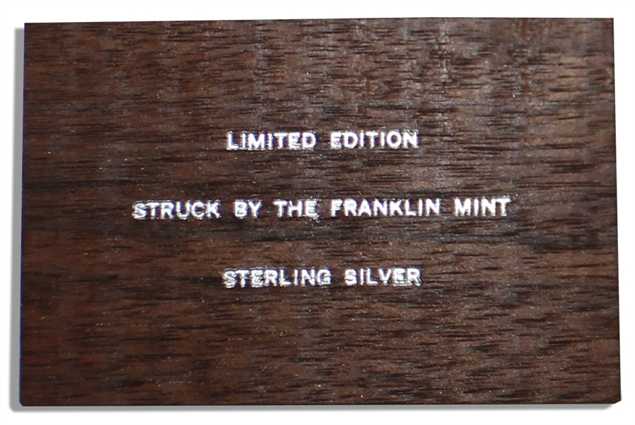 Jack Swigert's Personally Owned Apollo 13 Medallion Issued by the Franklin Mint