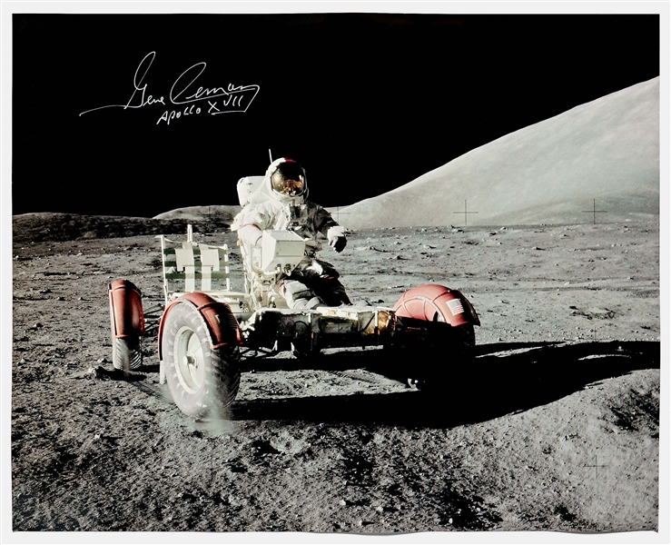 Gene Cernan Signed 20'' x 16'' Photo