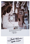 Fred Haise Signed 16 x 20 of the Apollo 13 Mailbox that Allowed the Astronauts to Breathe Air Within the Lunar Module