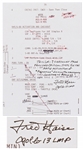 Fred Haise Signed Apollo 13 Flight Notes for rapid activation of Aquarius during the emergency conditions on Apollo 13!