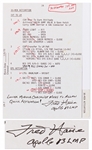 Fred Haise Signed Apollo 13 Lunar Module checklist...to allow quick activation!